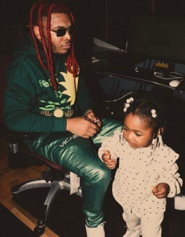NayChur with her late dad, Lil Keed. 